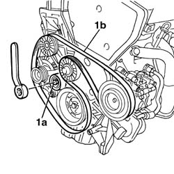 Engine - position on stand and remove