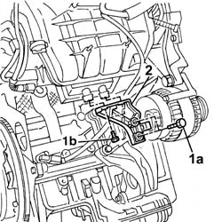 Engine - position on stand and remove