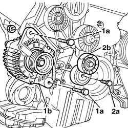 Engine - position on stand and remove