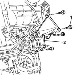 Engine - position on stand and remove