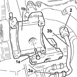 Engine - position on stand and remove