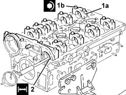 Single cylinder head, removed - overhaul