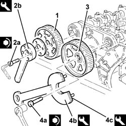 Single cylinder head, removed - overhaul