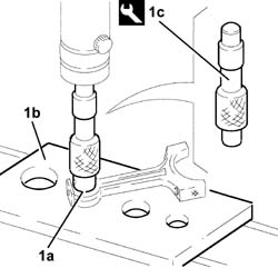 Connecting rod small end bush - replace