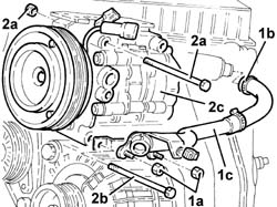 Engine - position on stand and remove