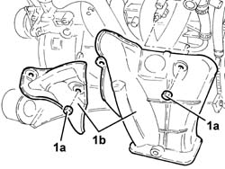 Engine - position on stand and remove