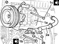 Engine - position on stand and remove