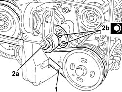 Engine - position on stand and remove