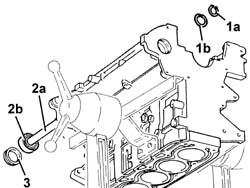 Counter - rotating shaft bearings - r r