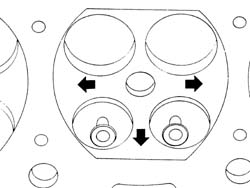 Single cylinder head, removed - overhaul