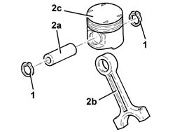 Piston/cylinder liner - r r