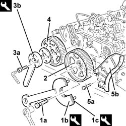 Camshaft in cylinder head - r r with head removed