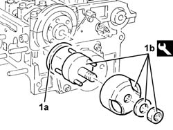 Camshaft in cylinder head - r r with head removed