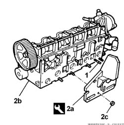 Single cylinder head, removed - overhaul