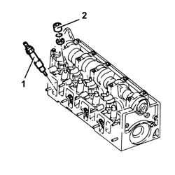 Single cylinder head, removed - overhaul