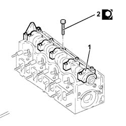Single cylinder head, removed - overhaul