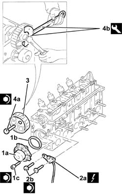 Single cylinder head, removed - overhaul