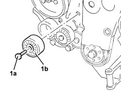 Toothed timing belt - r r with engine removed