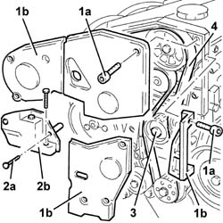 Toothed timing belt - r r with engine removed
