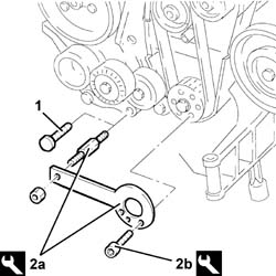 Toothed timing belt - r r with engine removed
