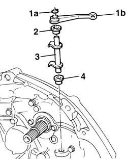 Thrust bearing linkage - r + r with gearbox removed
