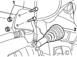 Intermediate drive shaft mount - r r