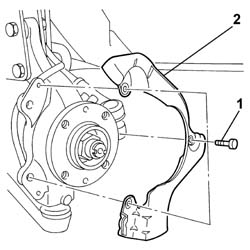 Front brake disc guard - r r