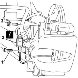 Front brake pads - replace with wheels removed