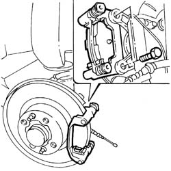 Rear calliper bracket - r r