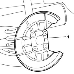 Rear brake disc guard - r r