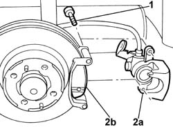 Rear brake pads - replace - includes handbrake adjustment if necessary