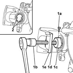 Rear brake pads - replace - includes handbrake adjustment if necessary