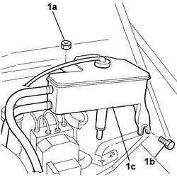 Brake servo/brake pump assembly - r r