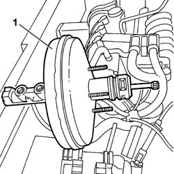 Brake servo/brake pump assembly - r r