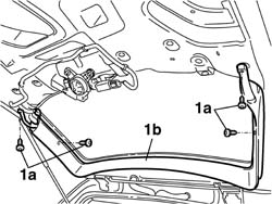 Tail-gate upper interior panel-r r