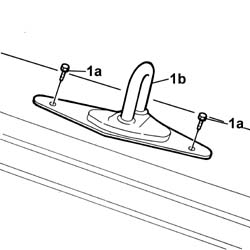 Tailgate lock striker - r+r