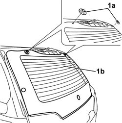 FOLDING OPENING REARSCREEN WINDOW - R.R.