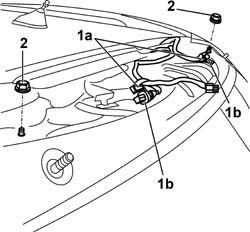 Folding opening rear windscreen FRAME - R.R .