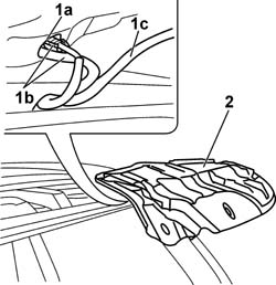 Folding opening rear windscreen FRAME - R.R .
