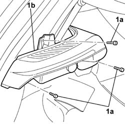 Parcel rack mounts-fastening