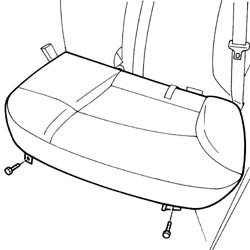 LEFT SLIDING REAR SEAT - R.R.