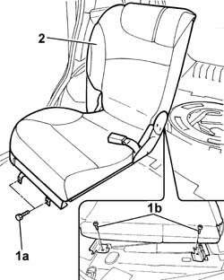 RIGHT SIDE SLIDING REAR SEAT - R.R.