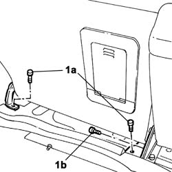 SPLIT rear. seat LEFT BACKREST- R.R.