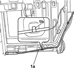 Rear seat BACKREST locking/release CABLE - R.R.