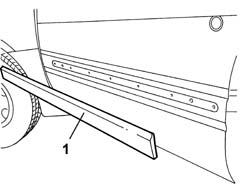 Scuff panel side moulding (one) - r+r