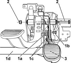 Brake pedal - r r for rhd versions