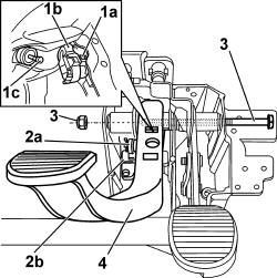 Clutch pedal - r r for rhd versions