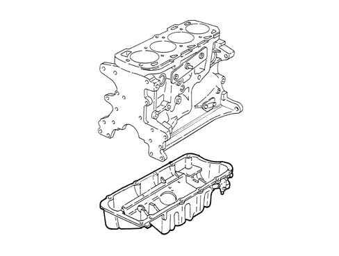 Crank case oil sump