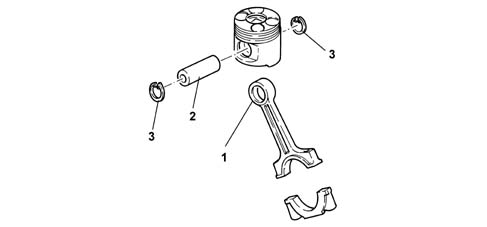 Pistons and connecting rods