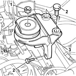 Gearbox side mount flexible block - replace